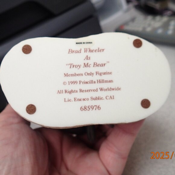 Cherished Teddies Brad Wheeler Troy MCBear 2000 - Picture 2 of 7